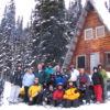 The old trappers cabin you see on your snowmobile tour in golden
